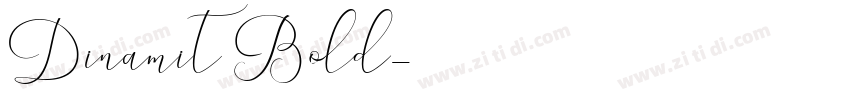 Dinamit Bold字体转换